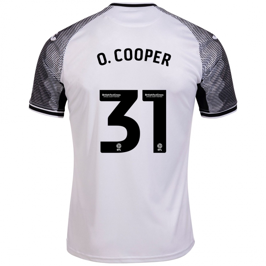 Gyermek Oliver Cooper #31 Fehér Hazai Jersey 2023/24 Mez Póló Ing