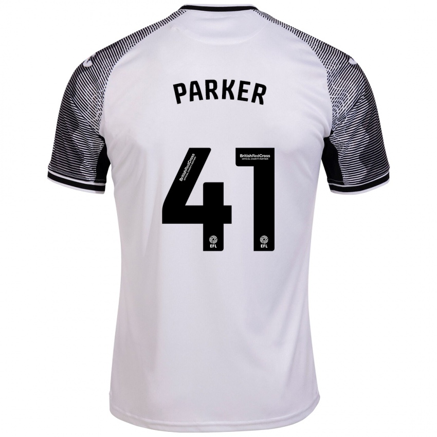 Gyermek Sam Parker #41 Fehér Hazai Jersey 2023/24 Mez Póló Ing