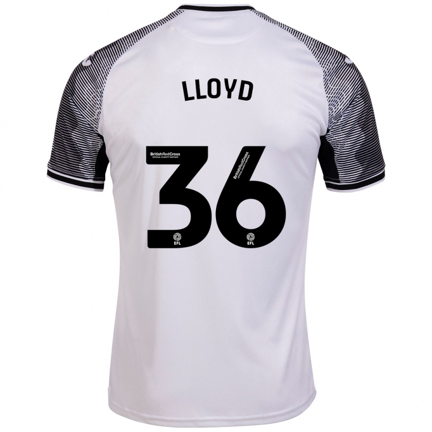 Gyermek Ben Lloyd #36 Fehér Hazai Jersey 2023/24 Mez Póló Ing