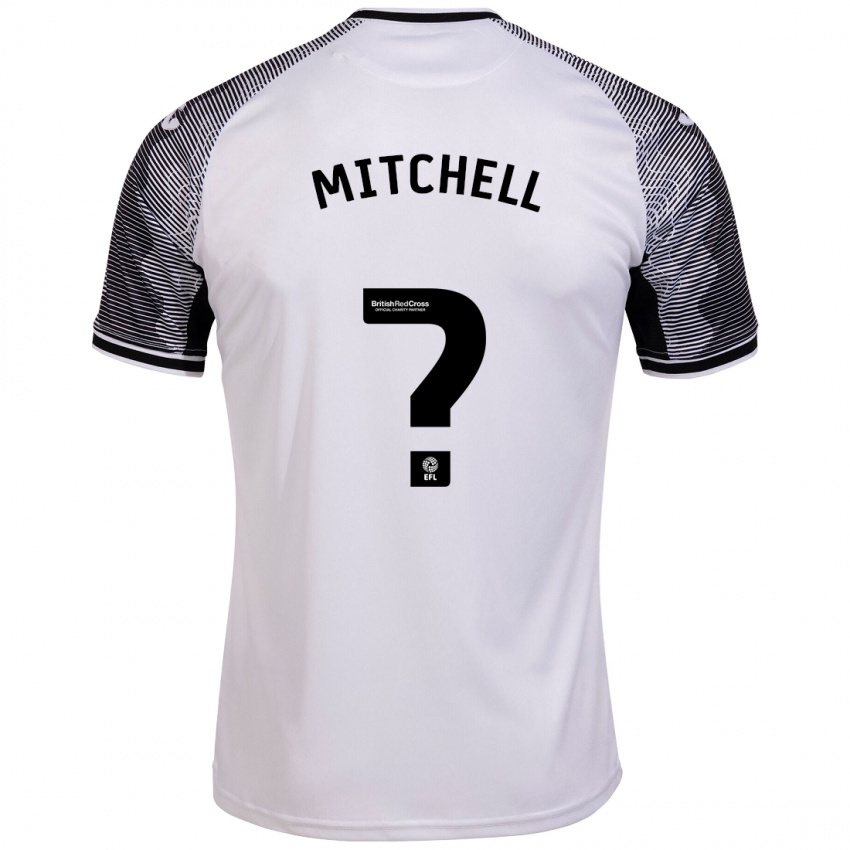 Gyermek Remy Mitchell #0 Fehér Hazai Jersey 2023/24 Mez Póló Ing