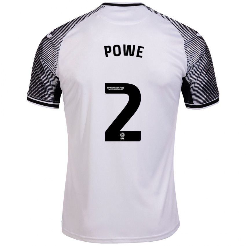 Gyermek Alicia Powe #2 Fehér Hazai Jersey 2023/24 Mez Póló Ing