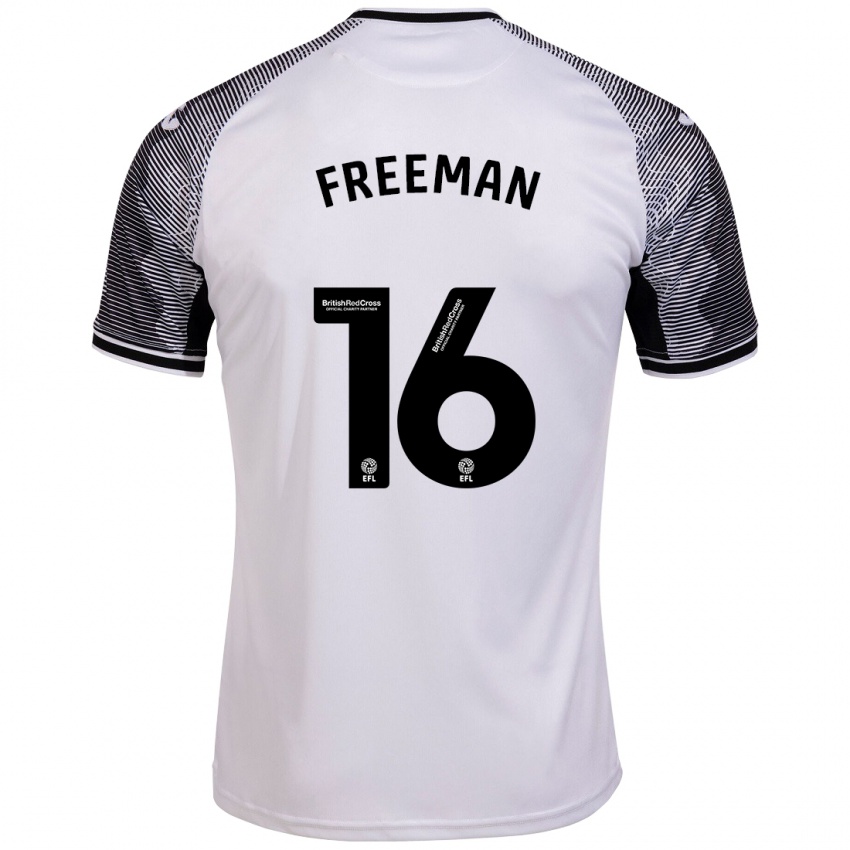 Gyermek Emily Freeman #16 Fehér Hazai Jersey 2023/24 Mez Póló Ing