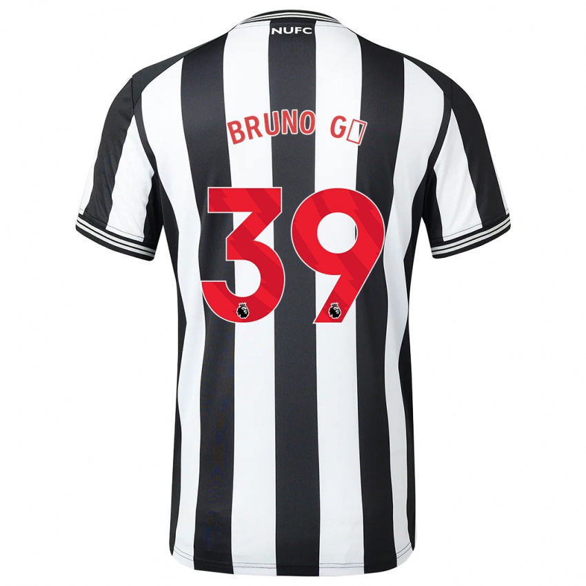 Gyermek Bruno Guimaraes #39 Fekete-Fehér Hazai Jersey 2023/24 Mez Póló Ing