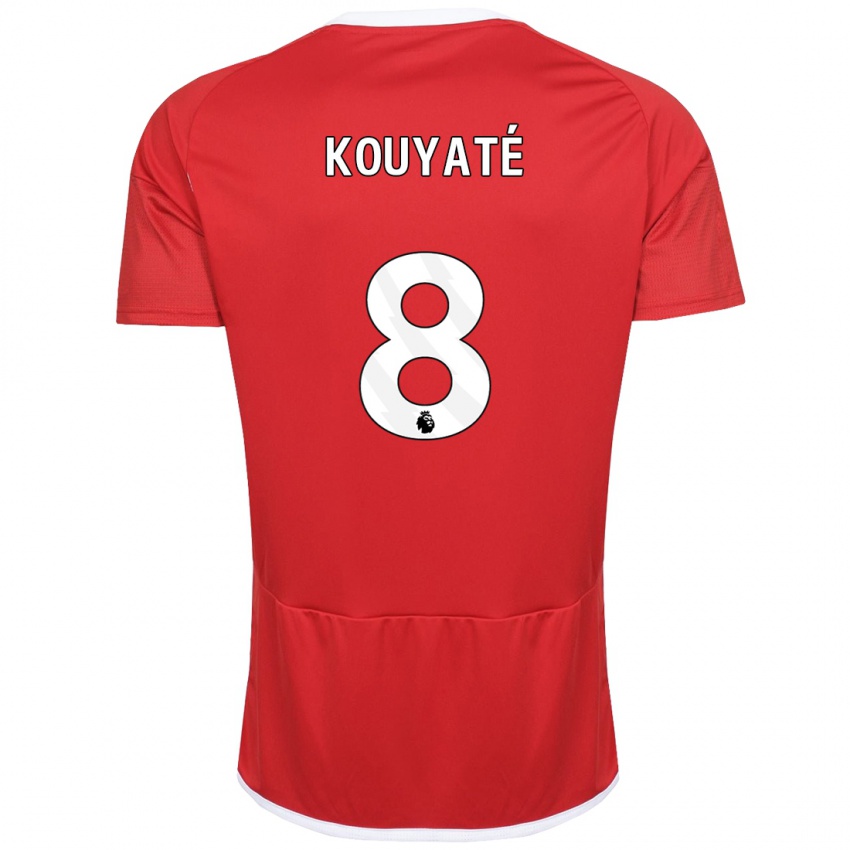 Gyermek Cheikhou Kouyaté #8 Piros Hazai Jersey 2023/24 Mez Póló Ing