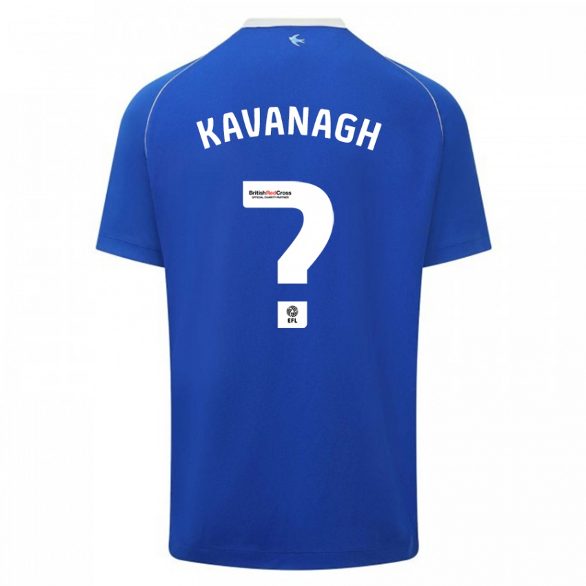 Gyermek Ryan Kavanagh #0 Kék Hazai Jersey 2023/24 Mez Póló Ing