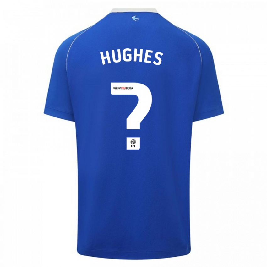 Gyermek Caleb Hughes #0 Kék Hazai Jersey 2023/24 Mez Póló Ing