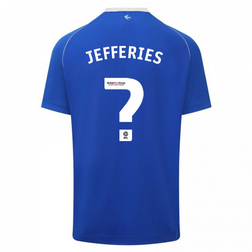 Gyermek Isaac Jefferies #0 Kék Hazai Jersey 2023/24 Mez Póló Ing