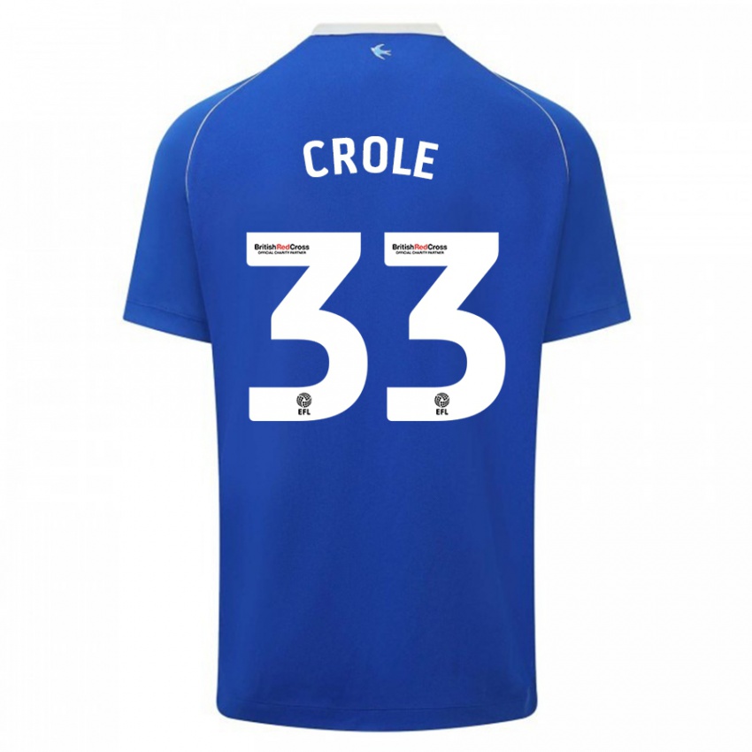 Gyermek James Crole #33 Kék Hazai Jersey 2023/24 Mez Póló Ing