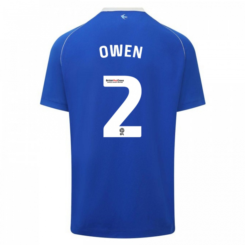 Gyermek Lisa Owen #2 Kék Hazai Jersey 2023/24 Mez Póló Ing