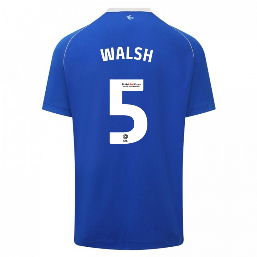 Gyermek Siobhan Walsh #5 Kék Hazai Jersey 2023/24 Mez Póló Ing