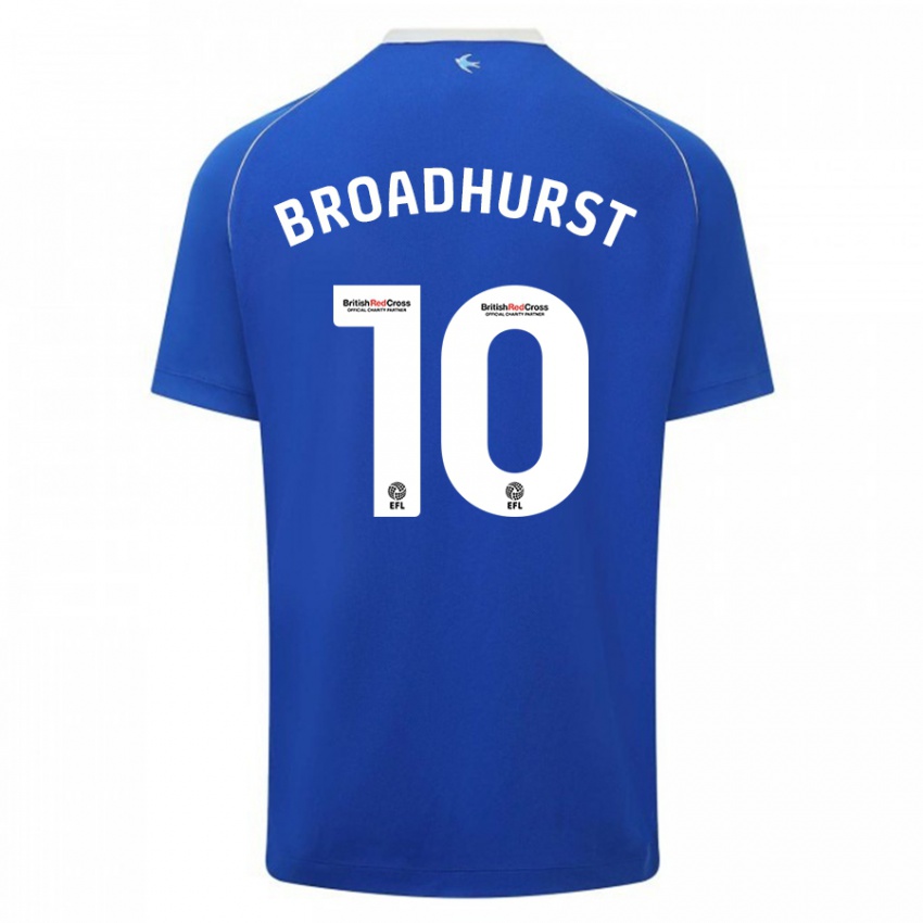 Gyermek Danielle Broadhurst #10 Kék Hazai Jersey 2023/24 Mez Póló Ing