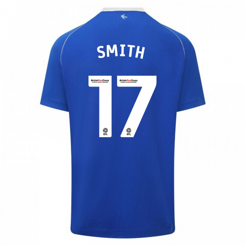 Gyermek Hollie Smith #17 Kék Hazai Jersey 2023/24 Mez Póló Ing