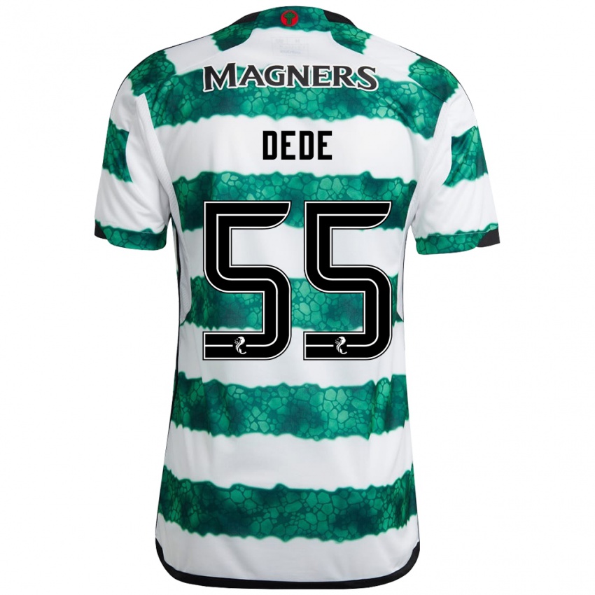 Gyermek Josh Dede #55 Zöld Hazai Jersey 2023/24 Mez Póló Ing