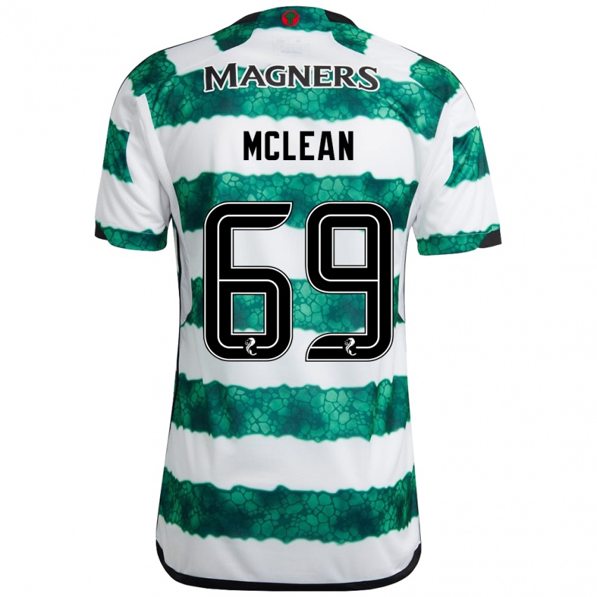 Gyermek Kai Mclean #69 Zöld Hazai Jersey 2023/24 Mez Póló Ing