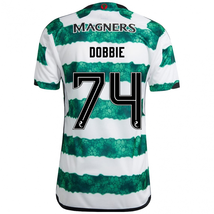 Gyermek Lewis Dobbie #74 Zöld Hazai Jersey 2023/24 Mez Póló Ing