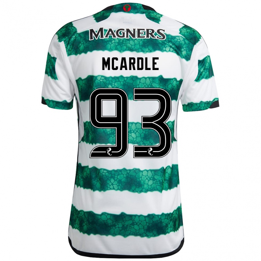 Gyermek Sean Mcardle #93 Zöld Hazai Jersey 2023/24 Mez Póló Ing