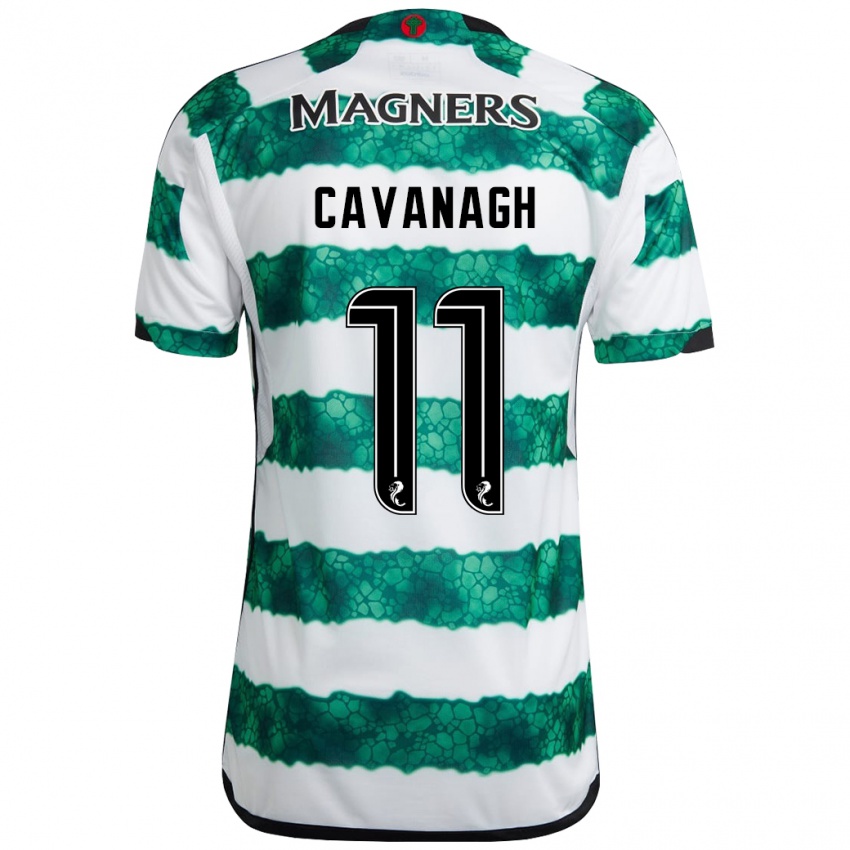 Gyermek Colette Cavanagh #11 Zöld Hazai Jersey 2023/24 Mez Póló Ing