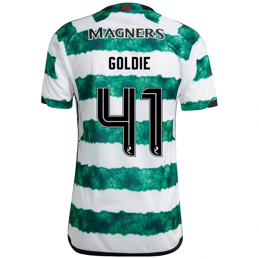 Gyermek Clare Goldie #41 Zöld Hazai Jersey 2023/24 Mez Póló Ing