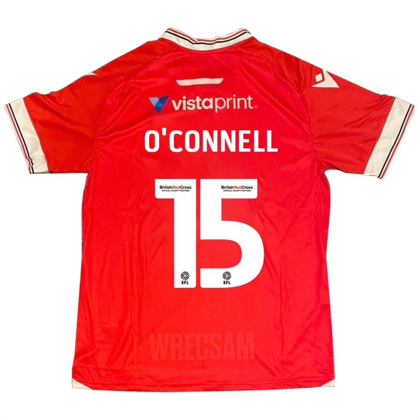 Gyermek Eoghan O'connell #15 Piros Hazai Jersey 2023/24 Mez Póló Ing