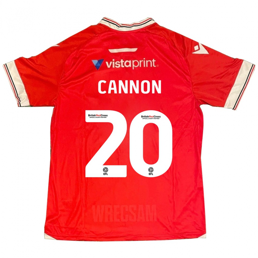 Gyermek Andy Cannon #20 Piros Hazai Jersey 2023/24 Mez Póló Ing