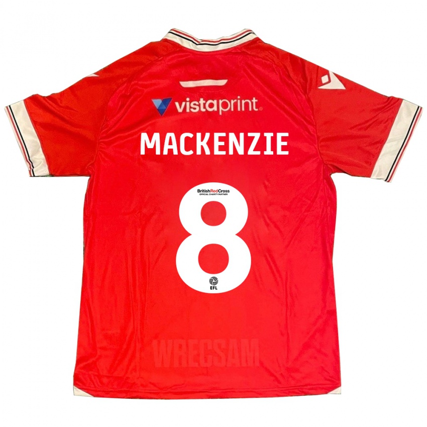 Gyermek Libby Mackenzie #8 Piros Hazai Jersey 2023/24 Mez Póló Ing