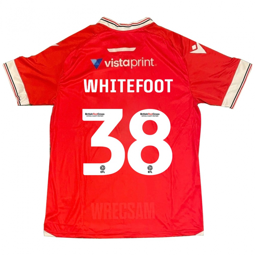 Gyermek Lily Whitefoot #38 Piros Hazai Jersey 2023/24 Mez Póló Ing