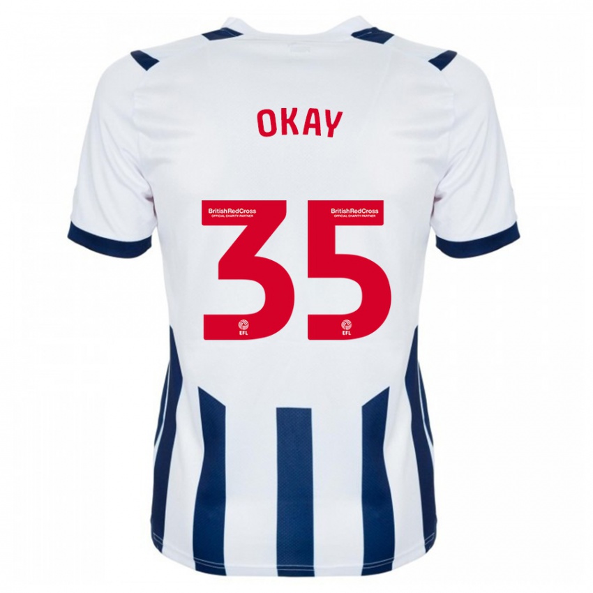 Gyermek Okay Yokuşlu #35 Fehér Hazai Jersey 2023/24 Mez Póló Ing