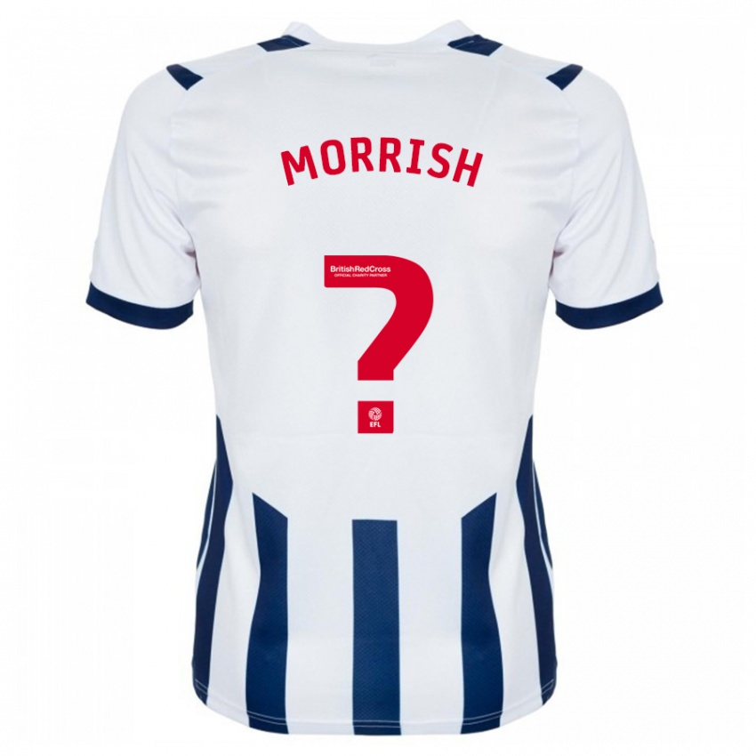 Gyermek Rhys Morrish #0 Fehér Hazai Jersey 2023/24 Mez Póló Ing