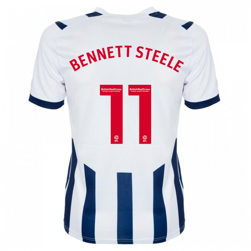 Gyermek Lizzie Bennett-Steele #11 Fehér Hazai Jersey 2023/24 Mez Póló Ing