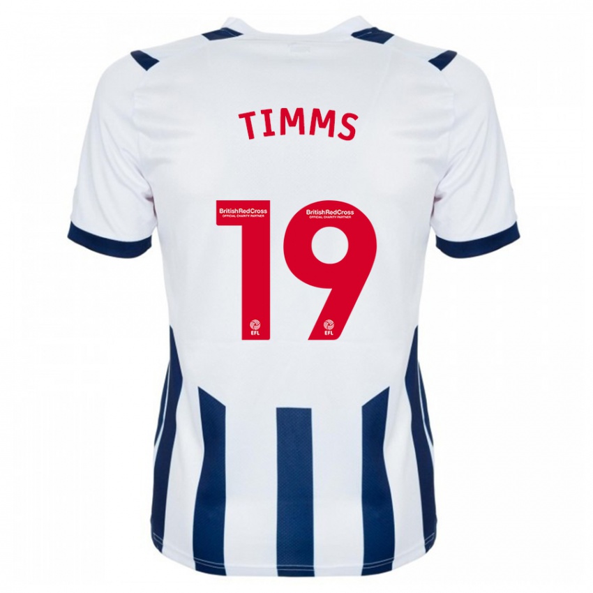 Gyermek Maria Timms #19 Fehér Hazai Jersey 2023/24 Mez Póló Ing