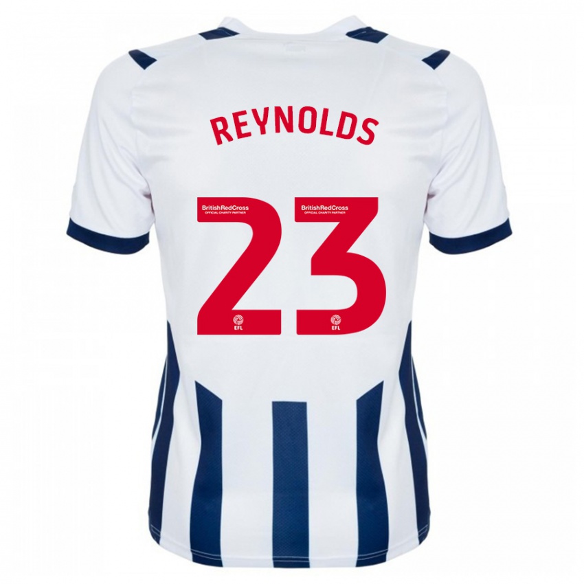 Gyermek Taylor Reynolds #23 Fehér Hazai Jersey 2023/24 Mez Póló Ing