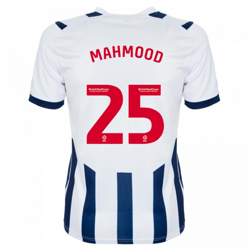 Gyermek Mahmood #25 Fehér Hazai Jersey 2023/24 Mez Póló Ing