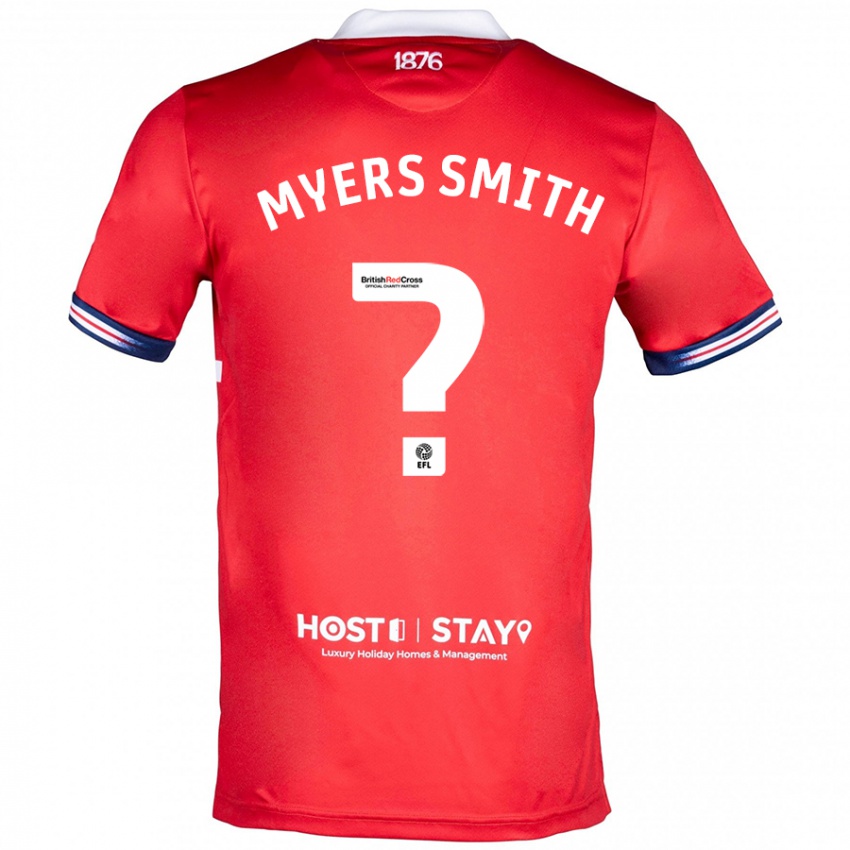 Gyermek Alfie Myers-Smith #0 Piros Hazai Jersey 2023/24 Mez Póló Ing