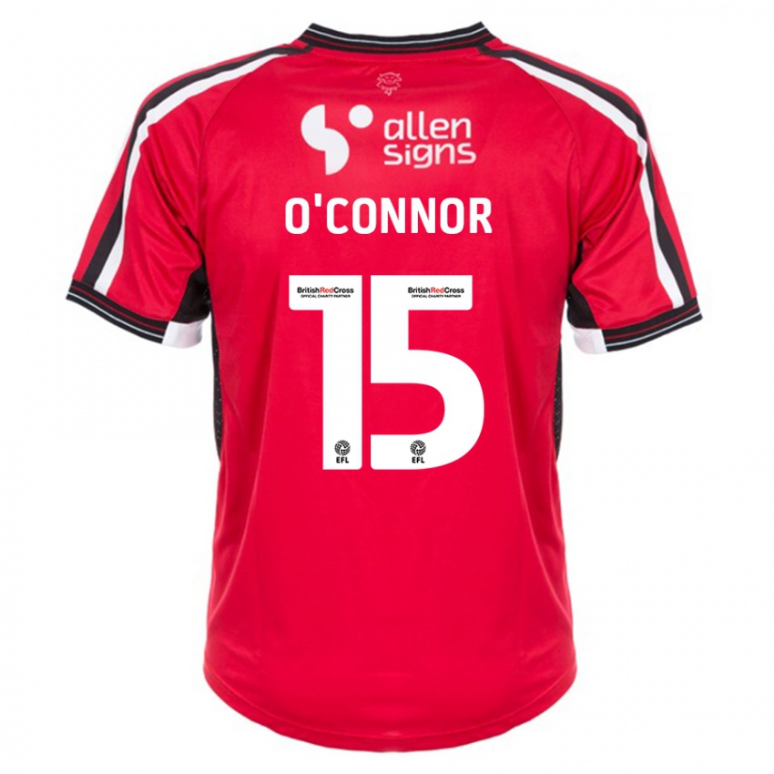 Gyermek Paudie O'connor #15 Piros Hazai Jersey 2023/24 Mez Póló Ing