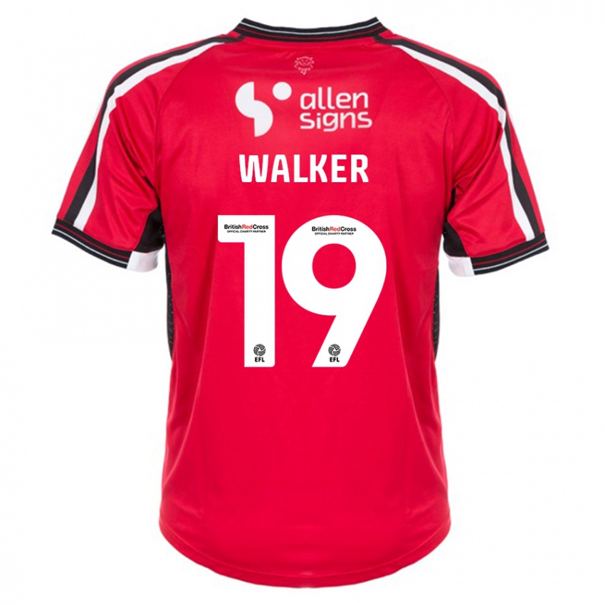 Gyermek Tyler Walker #19 Piros Hazai Jersey 2023/24 Mez Póló Ing