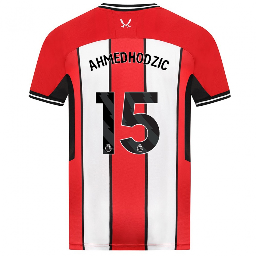 Gyermek Anel Ahmedhodzic #15 Piros Hazai Jersey 2023/24 Mez Póló Ing