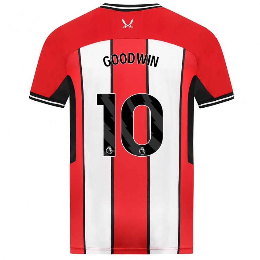 Gyermek Isobel Goodwin #10 Piros Hazai Jersey 2023/24 Mez Póló Ing