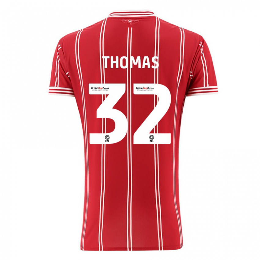 Gyermek Lewis Thomas #32 Piros Hazai Jersey 2023/24 Mez Póló Ing