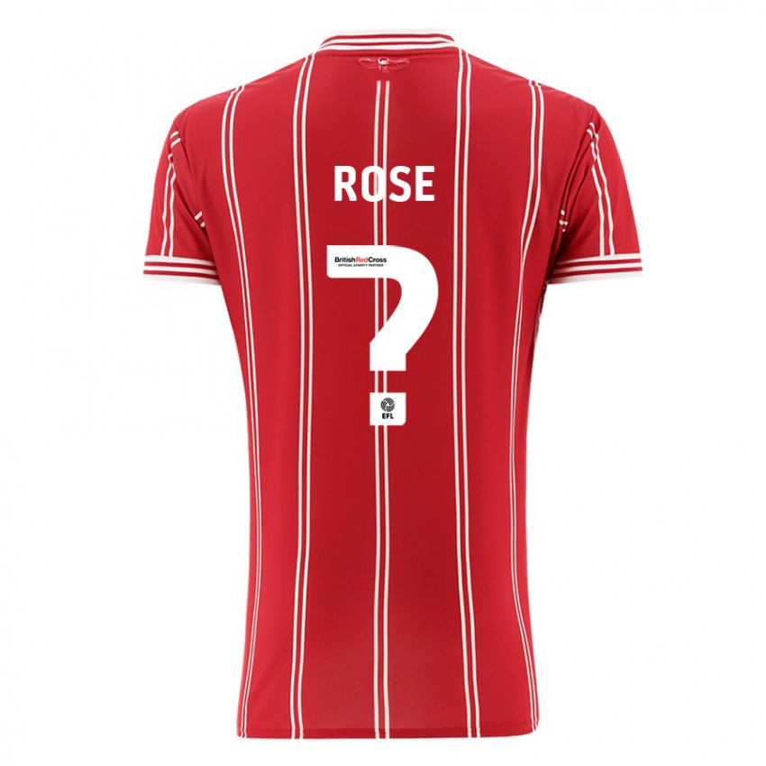 Gyermek Marley Rose #0 Piros Hazai Jersey 2023/24 Mez Póló Ing