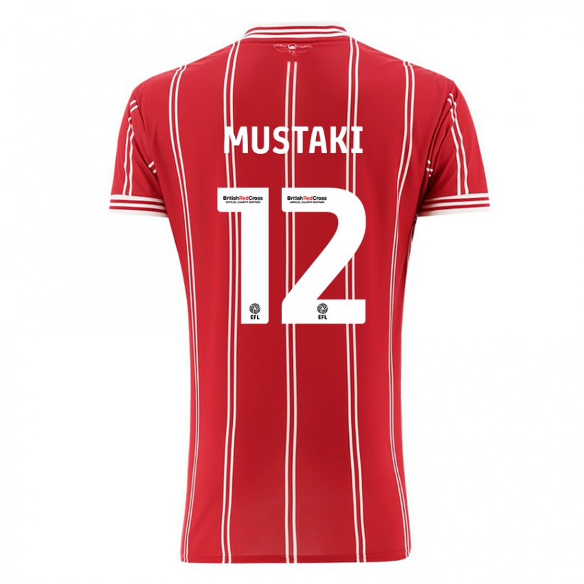 Gyermek Chloe Mustaki #12 Piros Hazai Jersey 2023/24 Mez Póló Ing