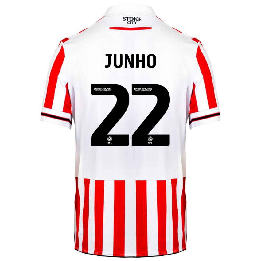 Gyermek Joon-Ho Bae #22 Piros Fehér Hazai Jersey 2023/24 Mez Póló Ing