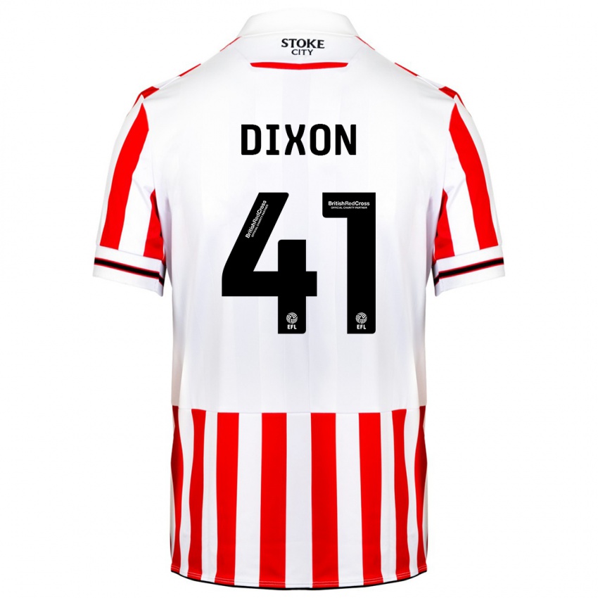 Gyermek Jaden Dixon #41 Piros Fehér Hazai Jersey 2023/24 Mez Póló Ing