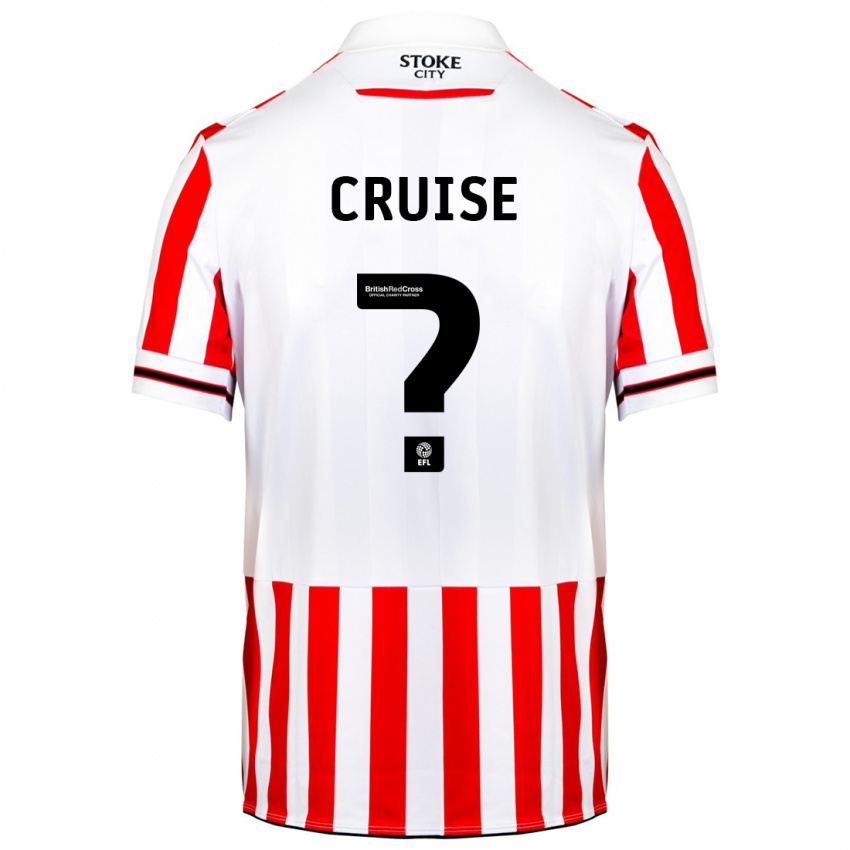 Gyermek George Cruise #0 Piros Fehér Hazai Jersey 2023/24 Mez Póló Ing