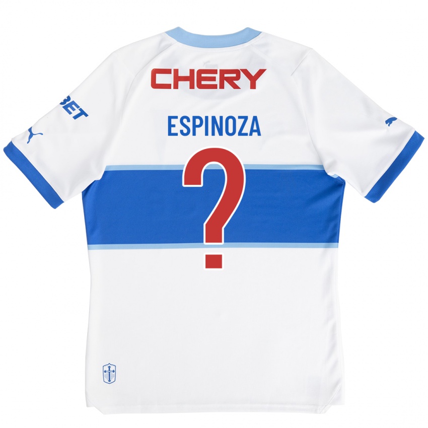 Gyermek Sebastián Espinoza #0 Fehér Hazai Jersey 2023/24 Mez Póló Ing