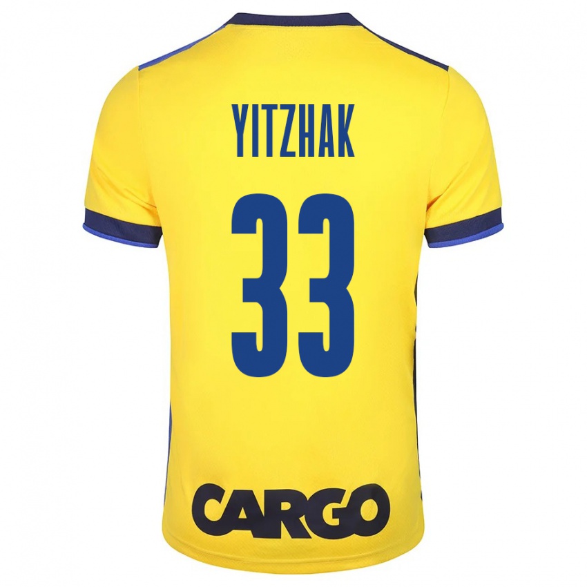 Gyermek Or Yitzhak #33 Sárga Hazai Jersey 2023/24 Mez Póló Ing