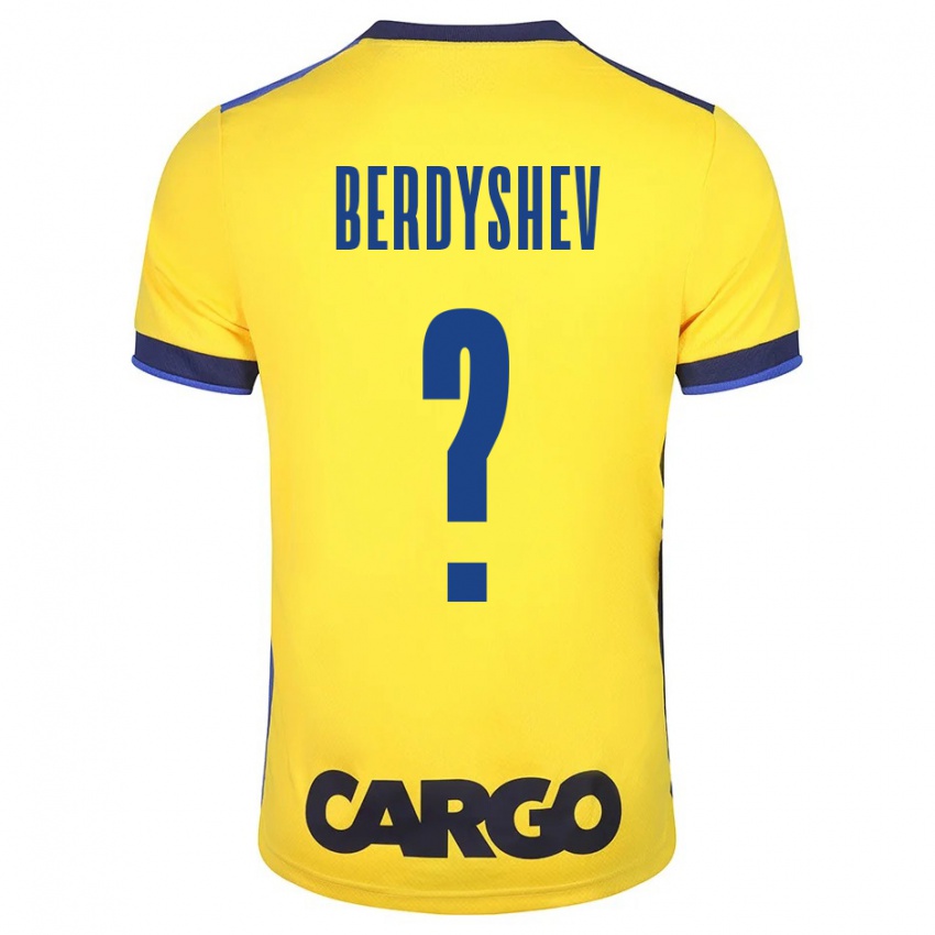 Gyermek Tikhon Berdyshev #0 Sárga Hazai Jersey 2023/24 Mez Póló Ing