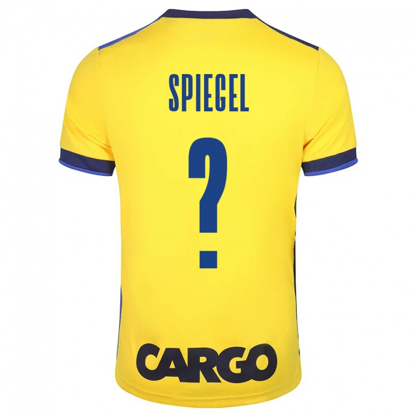 Gyermek Liran Spiegel #0 Sárga Hazai Jersey 2023/24 Mez Póló Ing