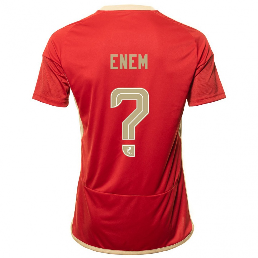 Gyermek Victor Enem #0 Piros Hazai Jersey 2023/24 Mez Póló Ing