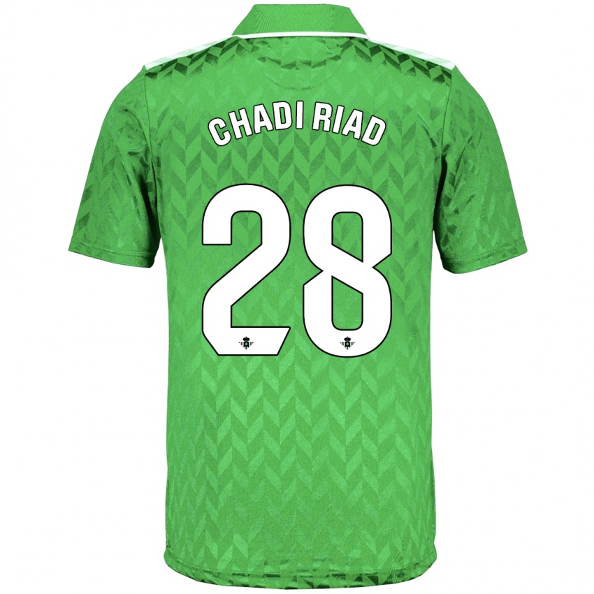 Gyermek Chadi Riad #28 Zöld Idegenbeli Jersey 2023/24 Mez Póló Ing