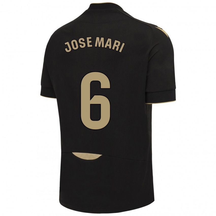 Gyermek José Mari #6 Fekete Idegenbeli Jersey 2023/24 Mez Póló Ing